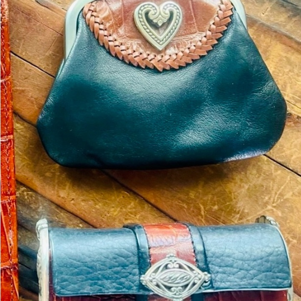 Elegant Black and Brown Leather Women's Bag